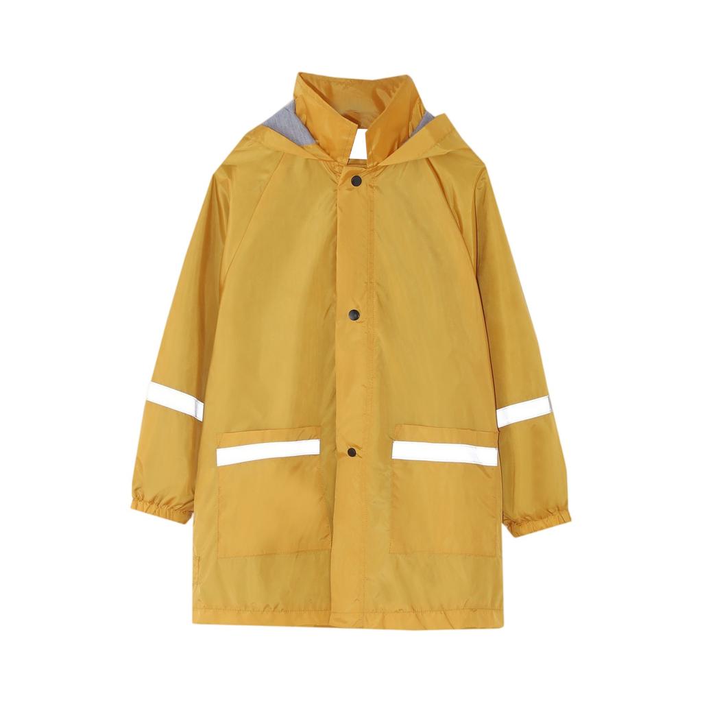Детский дождевик - Однотонная куртка с капюшоном для улицы