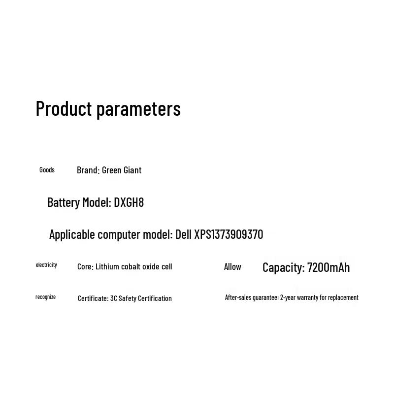 Llano Laptop Battery for Dell XPS 13/15