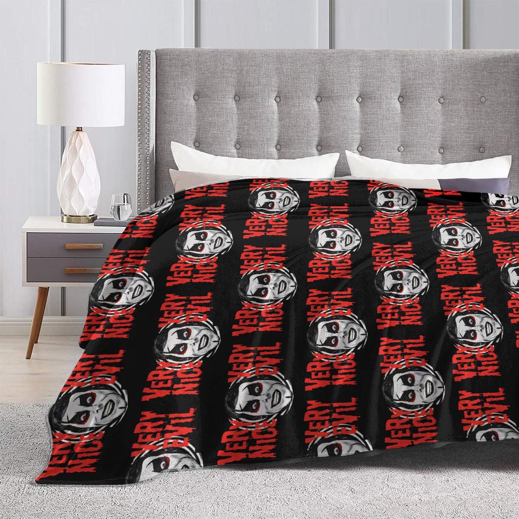Danhausen Wrestling Funny Very Nice Very Evil Curse Blanket Flannel All Season Lightweight Throw Blankets for Bed Car Rug Piece