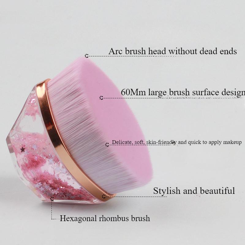 Foundation Brush, Traceless Magic Makeup Brush, Naturally Soft and Does Not Eat Powder, Beginner Makeup Brush, Portable