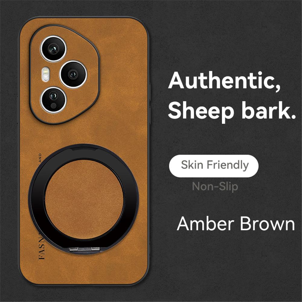 Luxury Sheepskin Magnetic Leather Holder Phone Case For Huawei P30 Lite P40 P50 P60 Pura 70 Pro Mate 50 Stand Shockproof Cover