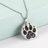 COOLTIME Animal Dog Wolf Cat Claw Pendant Necklace for Women Men Stainless Steel Therian Necklaces Best Friends Couple Jewelry