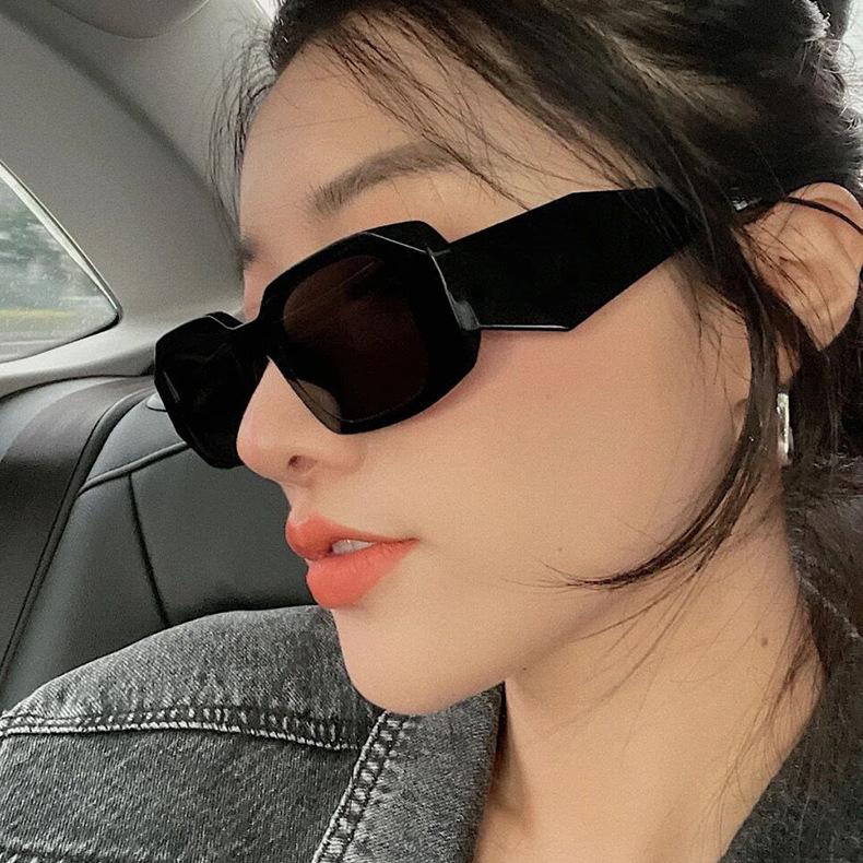 9 Colors Fashion Square Sunglasses Woman Brand Designer Personality Irregular Vintage Sun Glasses Female Travel Retro