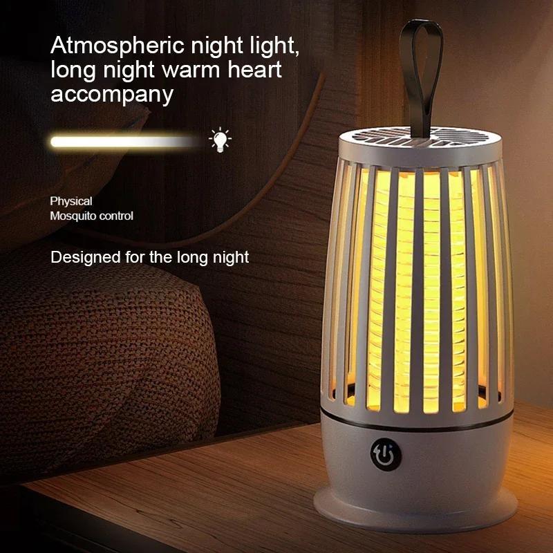 Mosquito  Killer Lamp Portable USB Rechargeable Electric Fly Trap Zapper Insect Killer Repellent Outdoor Mute Anti Mosquito Lamp