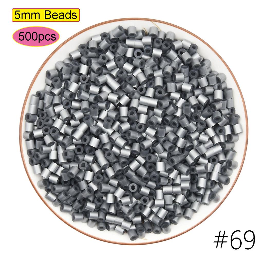 5 мм 500 шт. черный, белый, серый, синий, зеленый, фиолетовый, бусины Hama для детей, железный предохранитель, бусины Perler, головоломка «сделай сам», пиксель-арт, подарок, детская игрушка