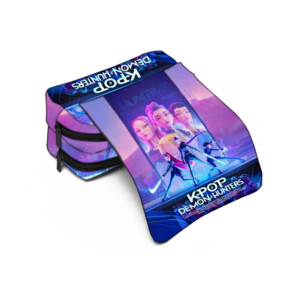 KPop DemonHunters полная версия студенческий пенал большой вместимости Demon Hunter Girls Group пенал сумка для канцелярских товаров CLE