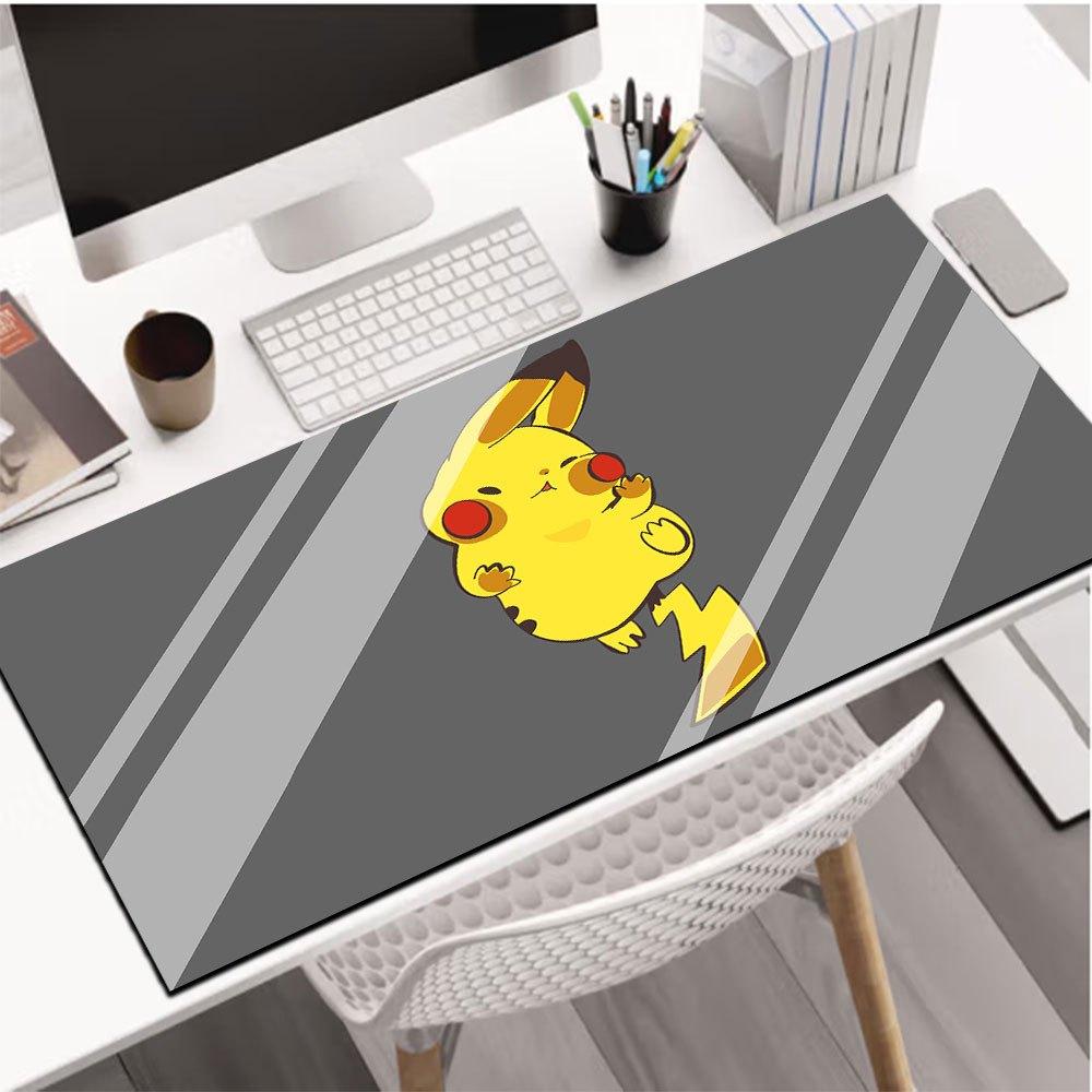 Computer Mouse Pad Pikachu Extended Mouse Pad Office Desk Pads Cute Custom Computer Keyboard Mat