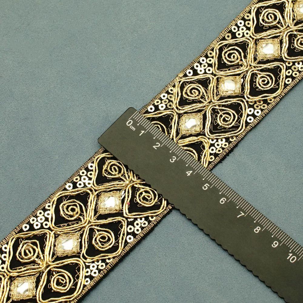 Handmade Embroidered Lace Webbing 10 Yards Lace Fabric Tape Ethnic Lace Ribbon Apparel Sewing