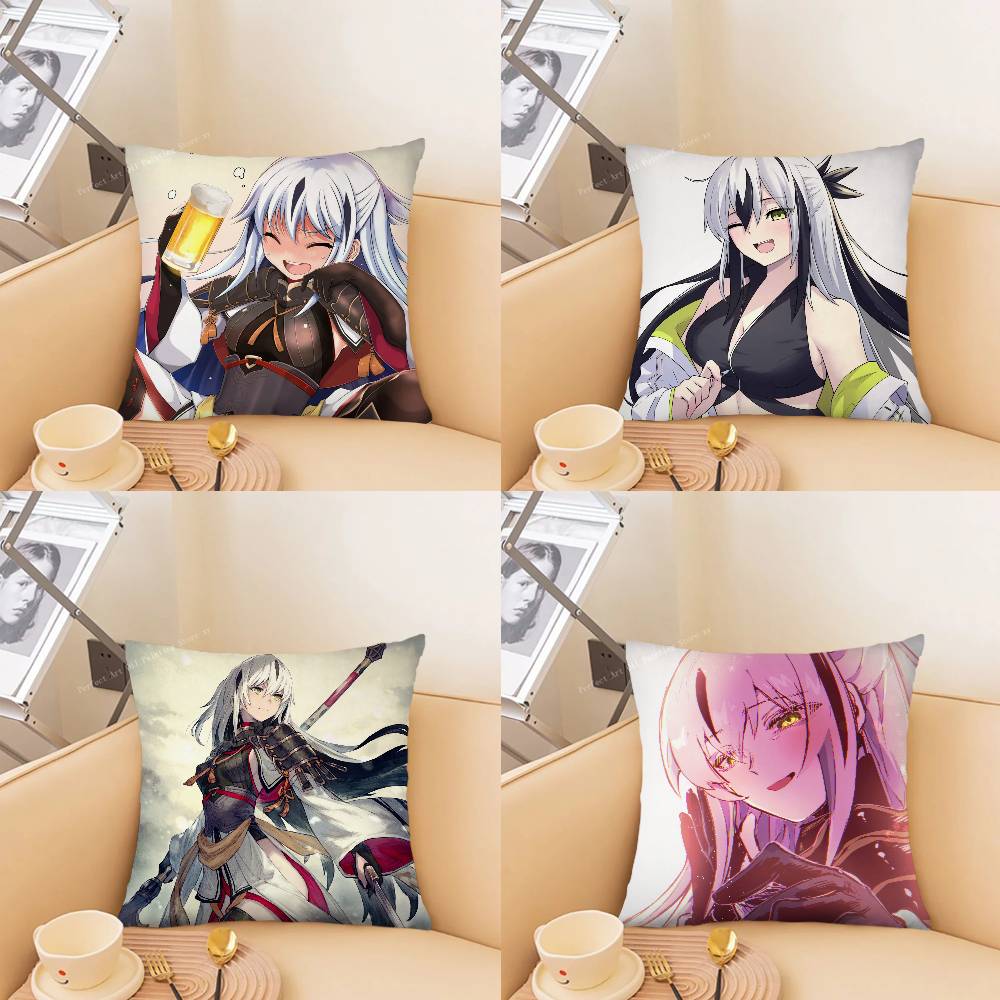 Nagao Kagetora Animated Game Fate Grand Order Pillow Case Fashion Square Pillowcase Bedroom Sofa Room Ins Decoration Leisure