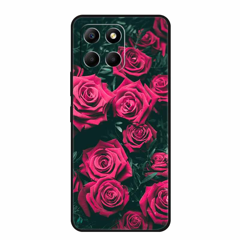 Чехол для Honor X6a Животные ТПУ Силикон Мягкая Задняя Крышка Телефона для Huawei Honor X6a HonorX6A 2023 Защитный Волк Черный Крутой Чехол