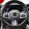 Hand Sewing Car Steering Wheel Cover For Bmw M Sport G Series Black Openwork Leather Protect Sheath Accessories