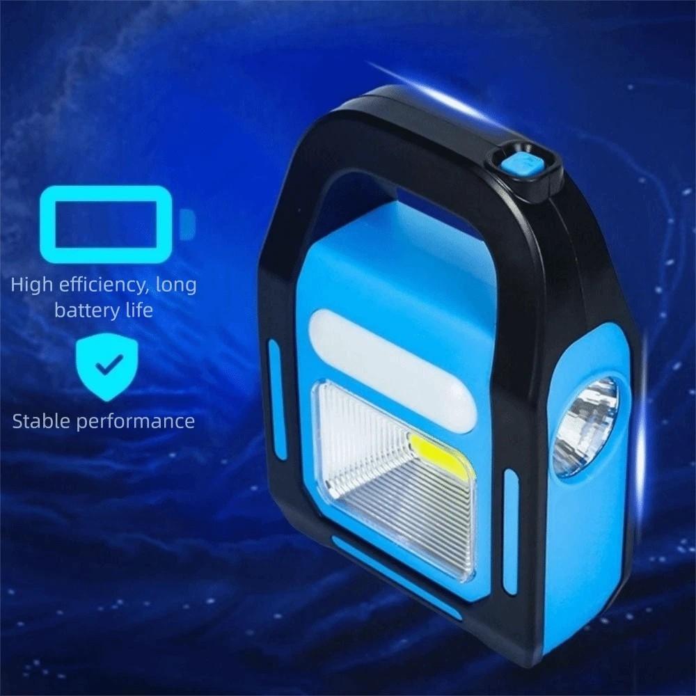 3-в-1 Солнечный кемпинговый фонарь Водонепроницаемый Портативный Рабочая лампа на COB LED С USB-зарядкой Ручной фонарь для поиска Наружные приключения