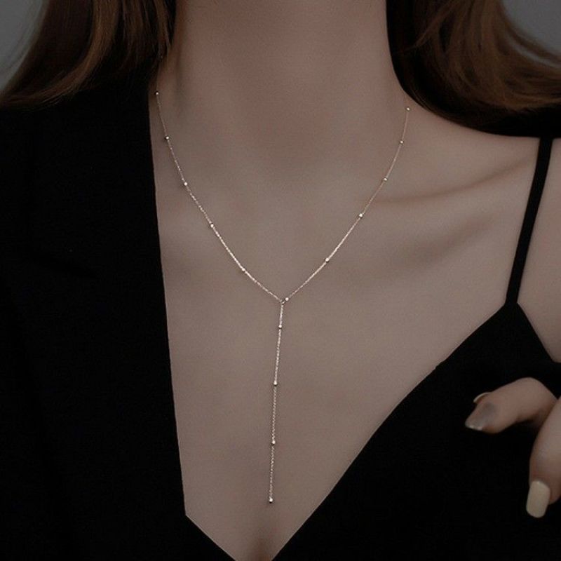 Женское серебряное ожерелье с геометрическим узором в виде бабочки и цветка, многофункциональная цепочка на ключицу, ювелирные изделия, аксессуары