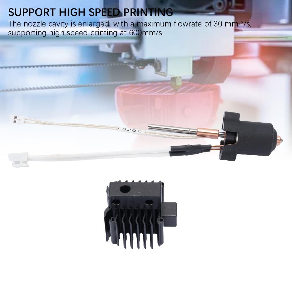 With Heatsink 3D Printer Hotend 0.4mm Nozzle Quick Swap Nozzle Hotend For 3D Printer