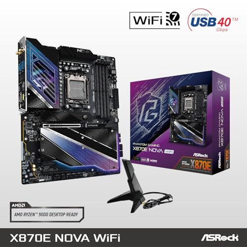 ASRock Phantom Gaming X870E Nova WiFi Socket AM5 A
