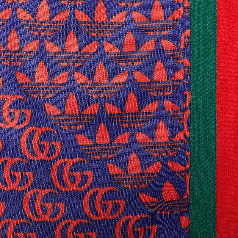 Gucci X Adidas Спортивные штаны с принтом Double G и Трилистник 692113-XJEKV-4711