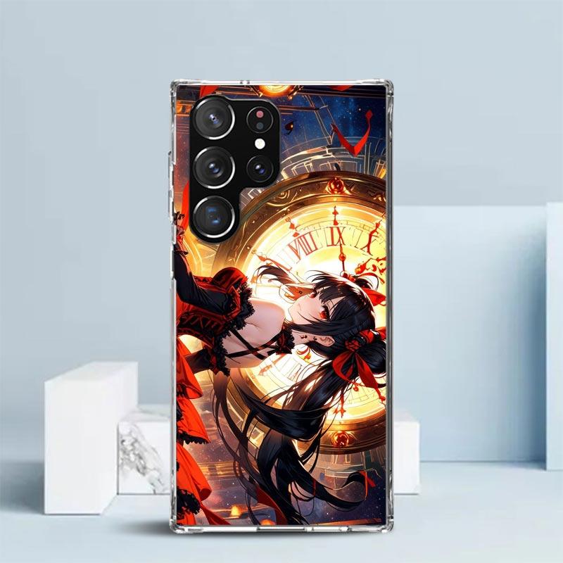 Date A Live Токисаки Куруми Мягкий чехол для Samsung Galaxy S25 Edge S26 S24 S23 Ultra Чехол для телефона S22 S21 Plus S20 FE Печатный узор