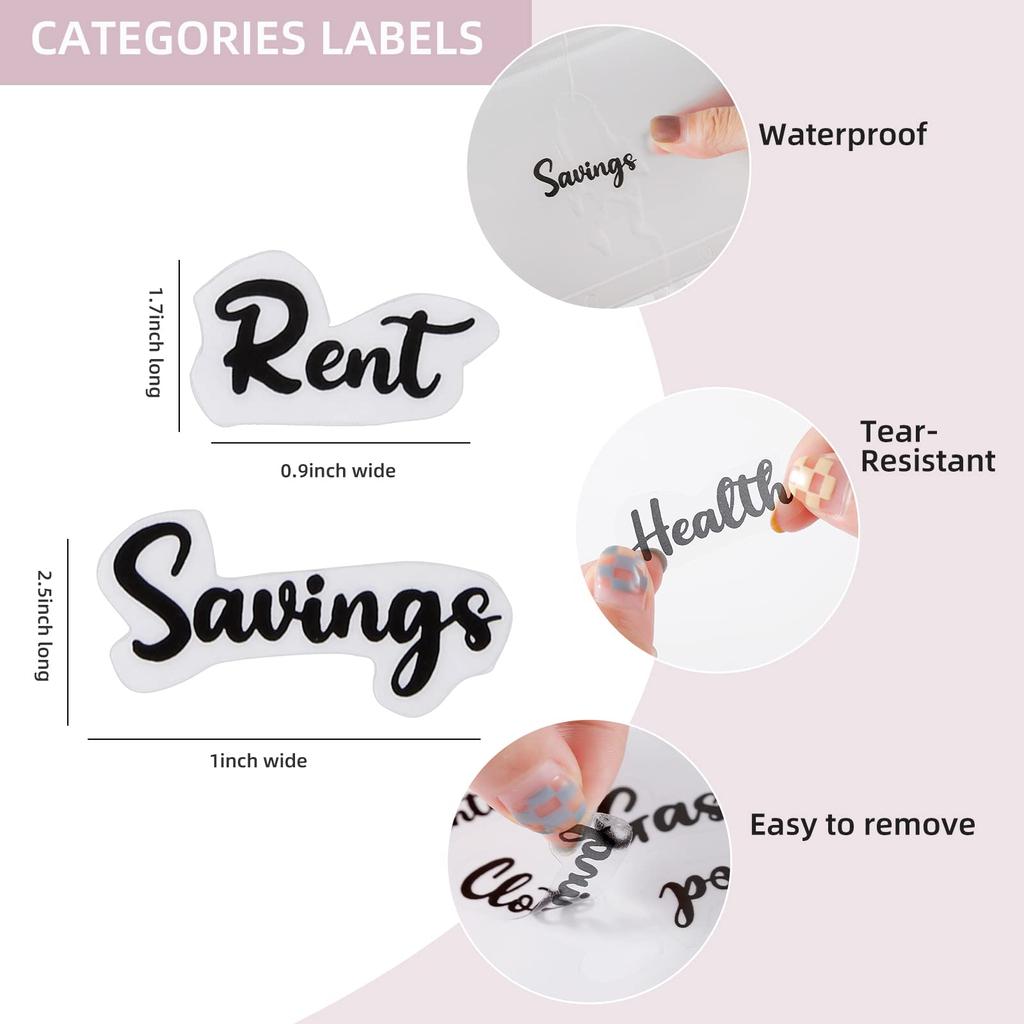 Budget Planner 2023 Cash Envelope Savings Money 6 Holes Binder for Financial Management A6 Loose-leaf Notebook Binder Housing