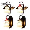 Creative Theme Party Lighting Cute Ghost Wall Light, Wizard Hat Lamp, Decorative Atmosphere Light for Mount Lamp Halloween Home Hallway Entrance