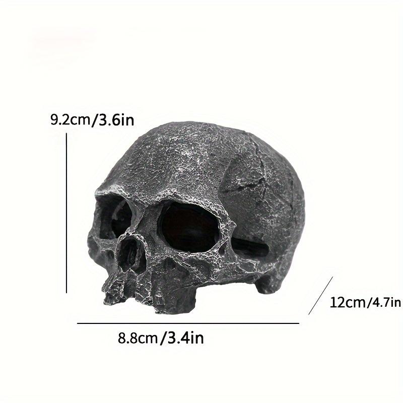 Аквариумный декоративный череп на тему амфибий, АБС-смола, пещера-укрытие для рептилий для террариумов и вивариев
