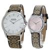 Coach Pair Watches with Authentic Pair Box and Shopper, Men's and Women's Leather Straps, 1460150614503399-coach-peabox