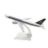 Миниатюрные самолеты в масштабе 1/400 16 см B747 Singapore Airlines из сплава и металла, литье под давлением, с шасси, модель самолета, игрушка