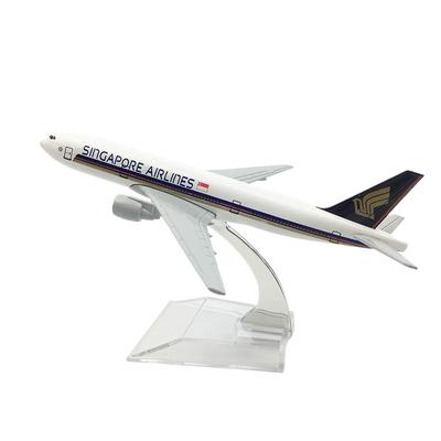 Миниатюрные самолеты в масштабе 1/400 16 см B747 Singapore Airlines из сплава и металла, литье под давлением, с шасси, модель самолета, игрушка