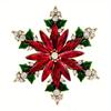 Christmas Snowflake Brooch, Women'S Sweater Dress Decoration Chest Flower, Versatile Accessories For Festive Atmosphere