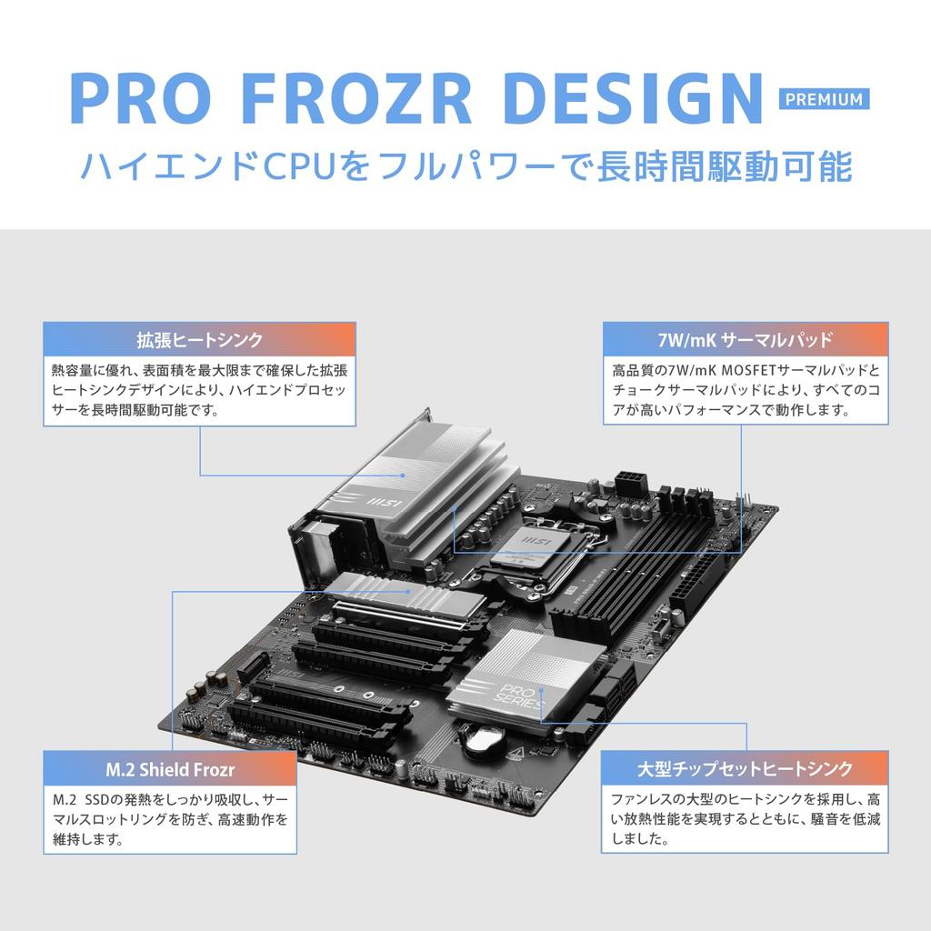 MSI PRO B840-P WIFI ATX Motherboard MB6695
