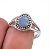 Кольцо из стерлингового серебра 925 пробы с натуральным австралийским опалом, размер 8,5 R5L44