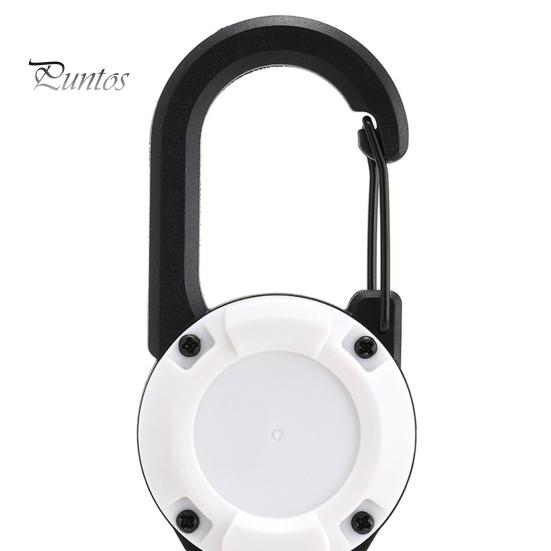 Портативный выдвижной брелок-карабин, держатель для бейджа, прочная несущая компактность, компактный размер, портативный телескопический зажим для брелка, аксессуары для кемпинга