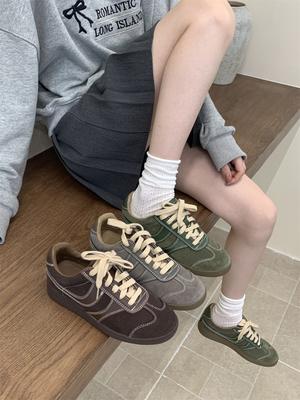 Мода 2024 Новые женские весенне-осенние модные повседневные туфли Уличные кроссовки на шнуровке для женщин Женские удобные универсальные спортивные туфли
