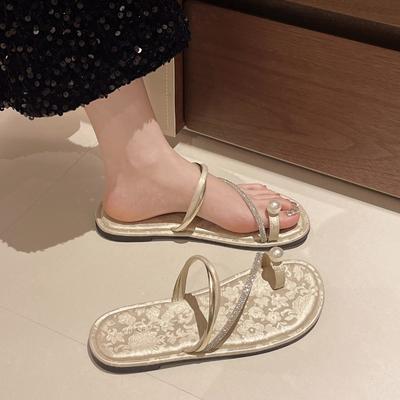 Женские тапочки 2024 года, новые весенние и осенние классические туфли класса люкс, повседневные, легкие тапочки, сандалии на плоской подошве для женщин