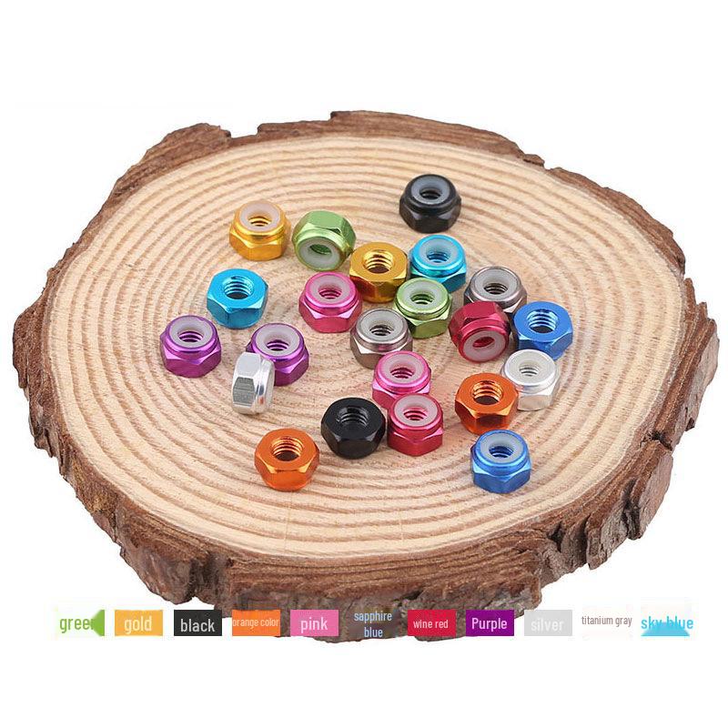 Aluminum Alloy Anti-Loosening Self-Locking Nylon Ring Nut (M2/M4/M8)