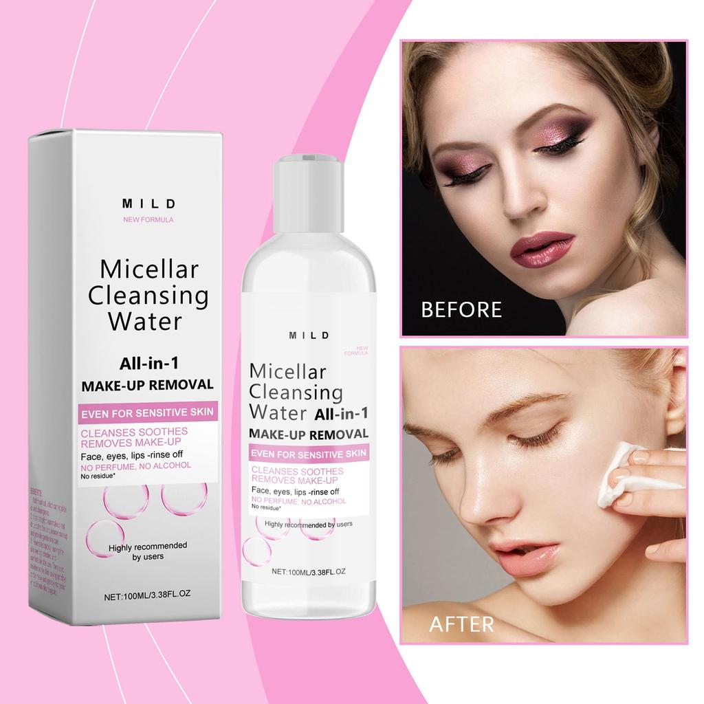 Cleansing Water, Remover, Cleanses And Soothes Skin, Suitable For All Skin Types 100ML