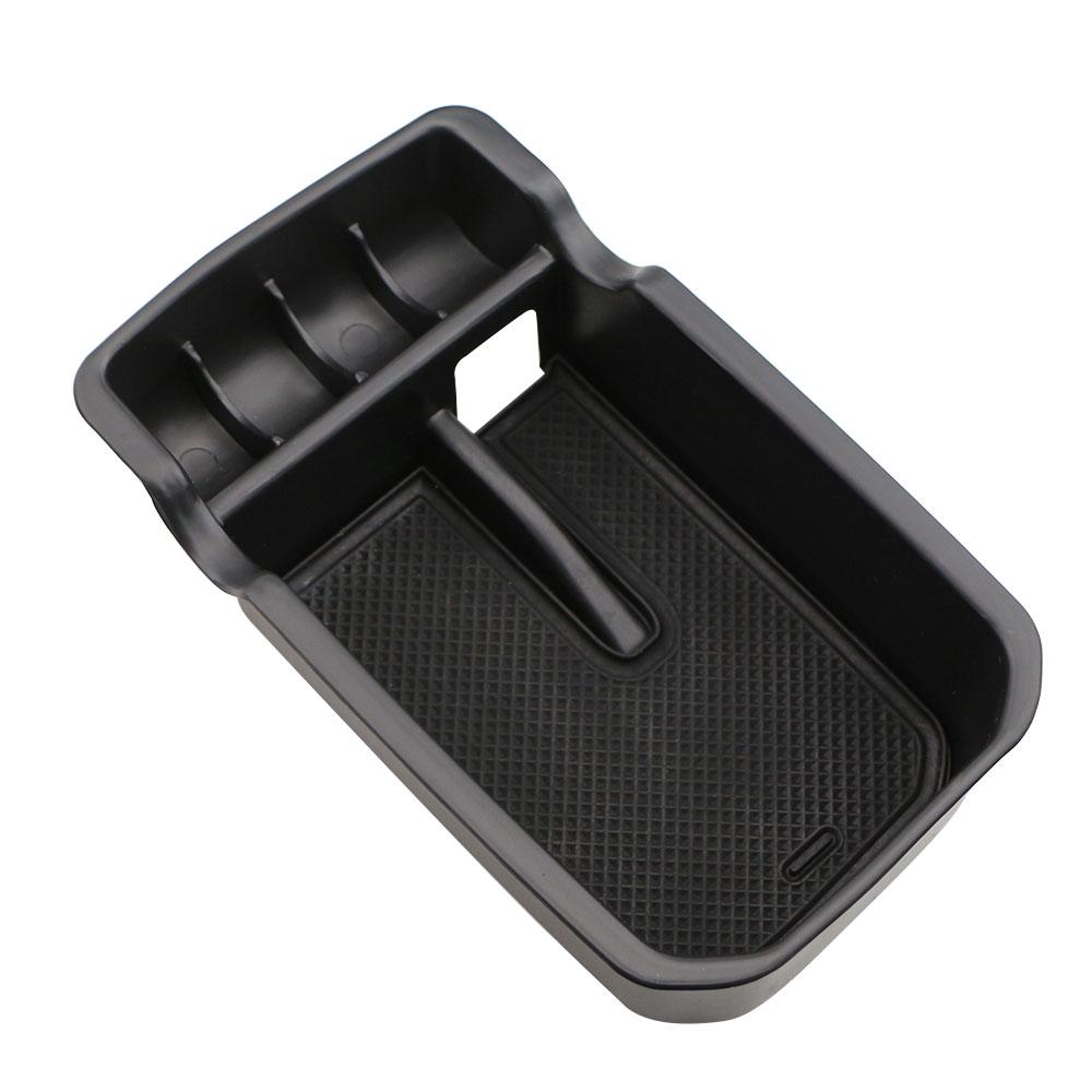 Armrest Storage Box Holder Container for Jeep Compass 2017-2019 Black Car Parts Interior Accessories