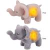 Дышащая кукла-слоненок с музыкальными огнями и дышащими движениями, плюшевая кукла-компаньон для сна для детей, игрушка, подарок на день рождения