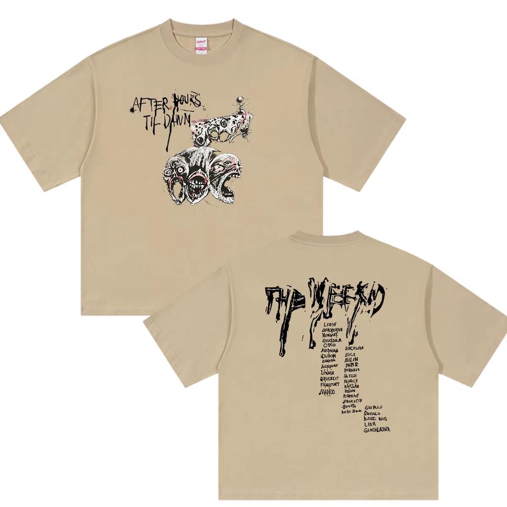 Summer Hot Sale The Weeknd After Hours Til Dawn Tour 2026 Merch T Shirt Men Women Hip Hop Gothic Clothing Harajuku Hip Hop Punk T-shirt