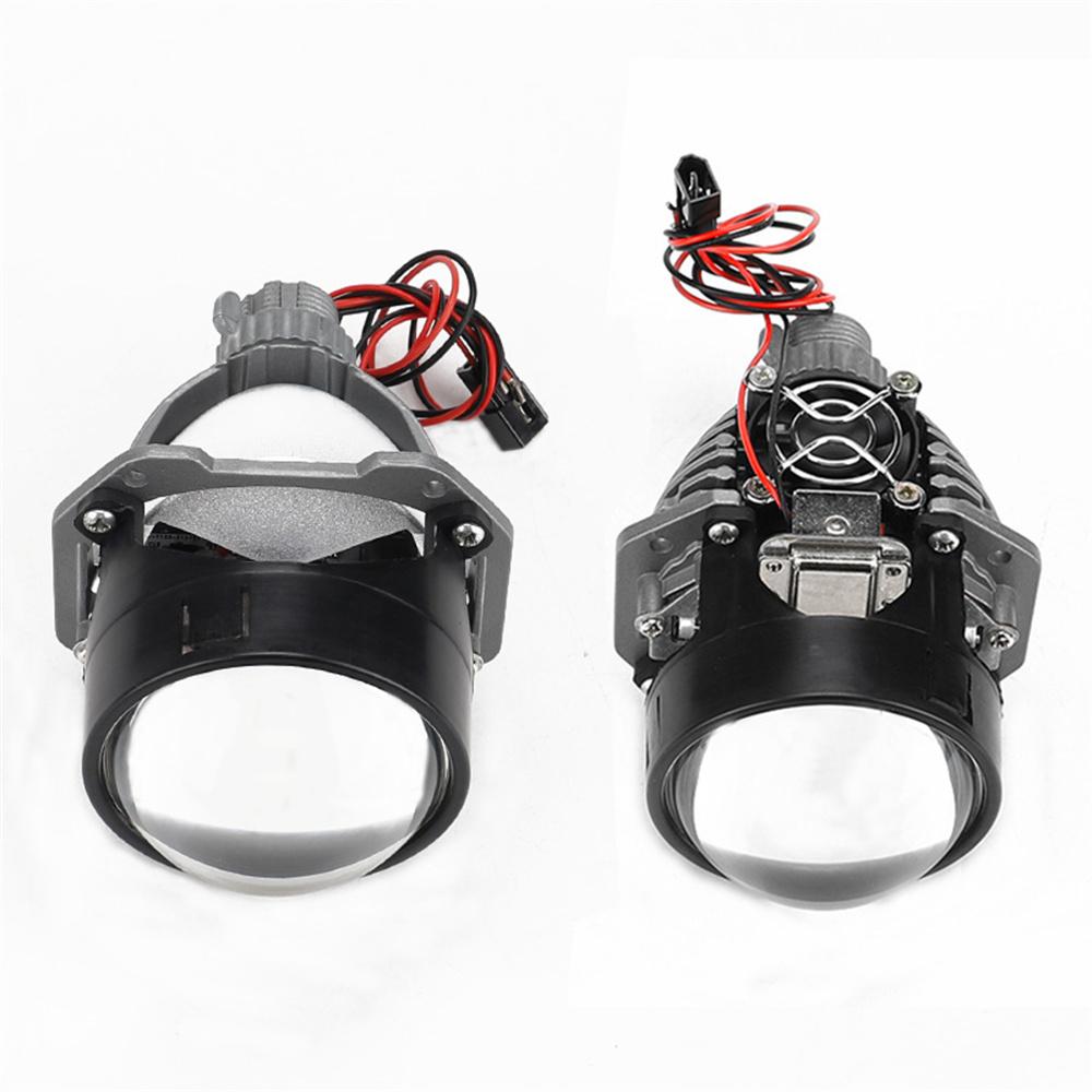 2.5'' Car LED Headlight Bulbs High Low Beam Projector Lens For H4 H7 9005 9006