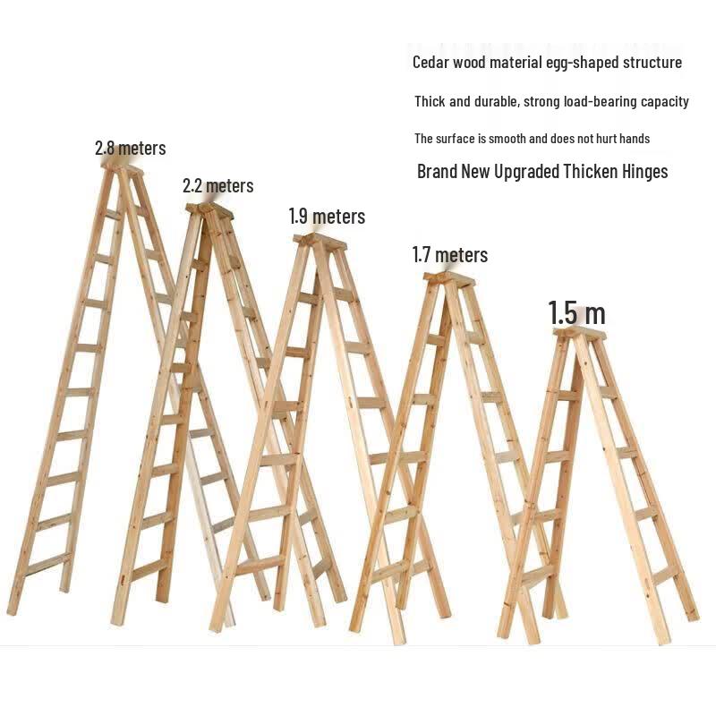 Deyu Industrial Folding Wooden A-Frame Ladder