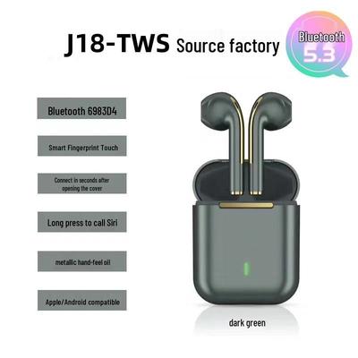 J18 TWS Беспроводные Bluetooth-наушники-вкладыши для спорта с шумоподавлением