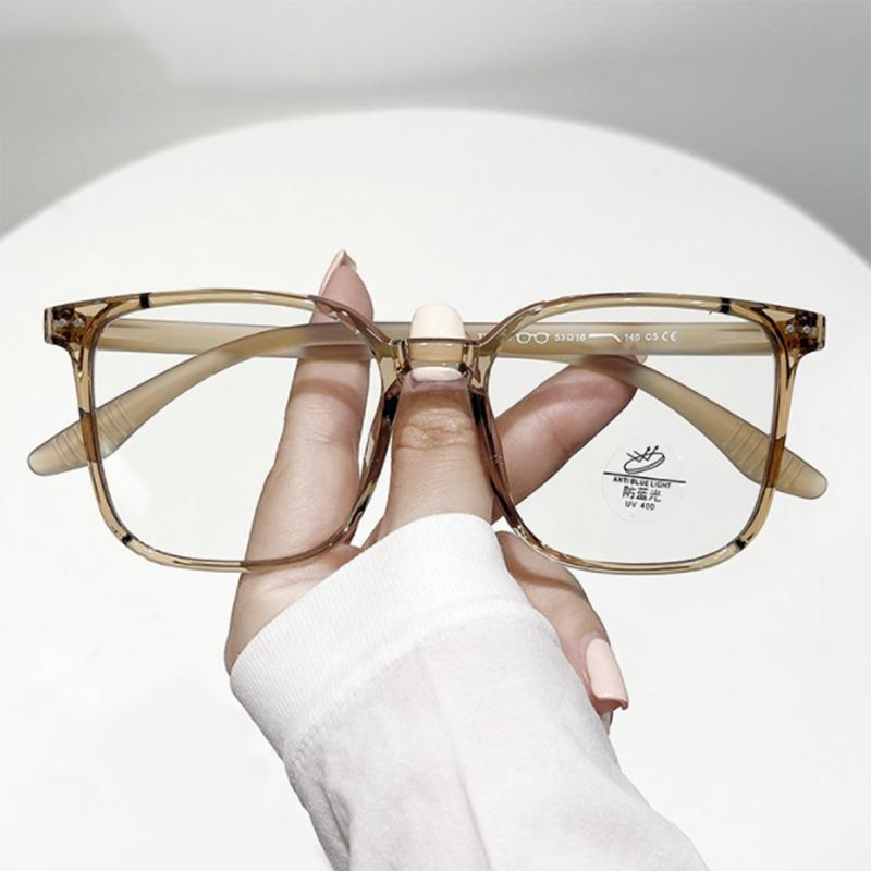 Oversize Big Frame Round TR90 Glasses Prescription Spectacles Myopia -0.5 To -6.0 , Hyperopia +0.5 to +6.0