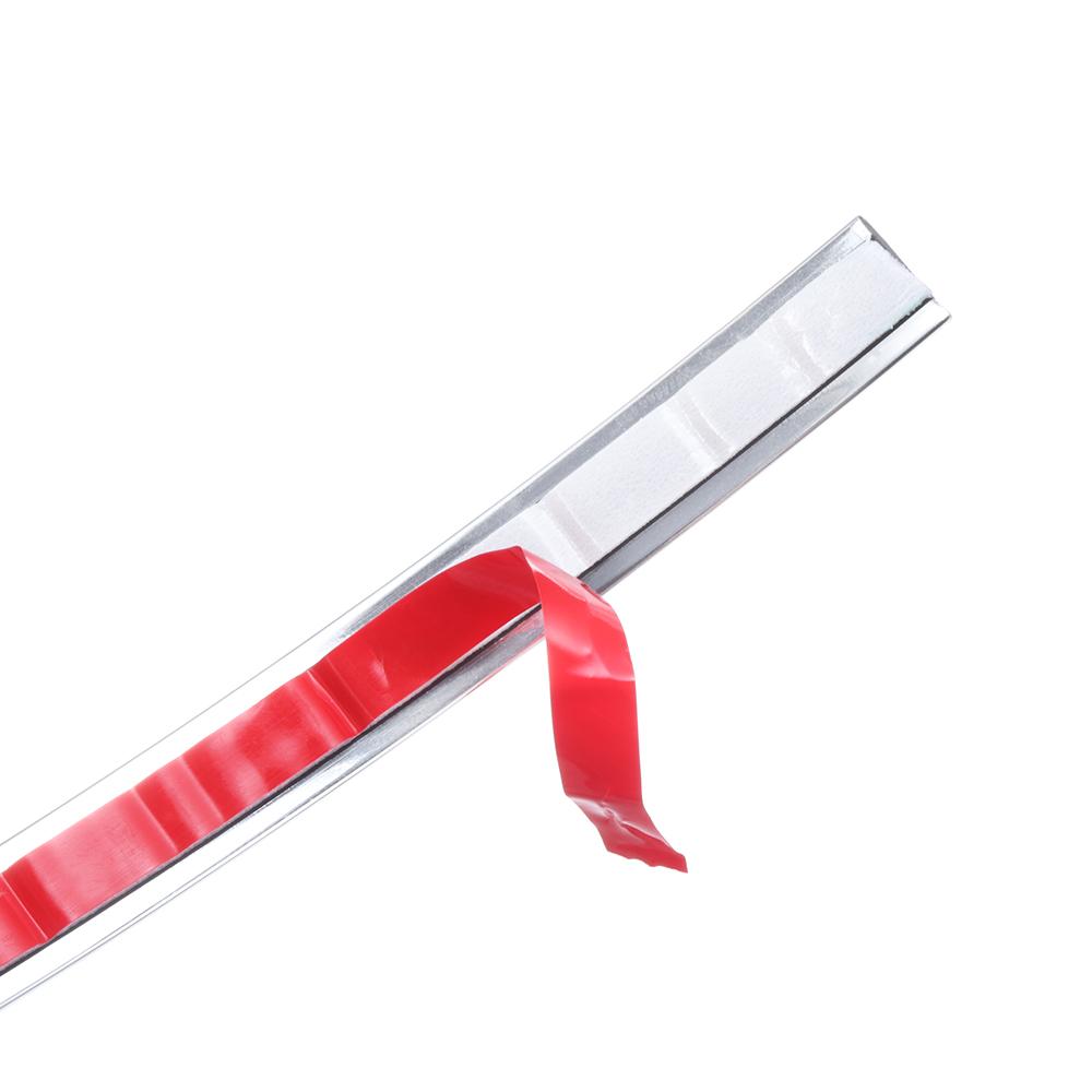 Хромированная молдинговая накладка на дверь автомобиля, защитные наклейки на бампер, решетка, лента для предотвращения столкновений, защитная пластина на кромке двери, яркая наклейка