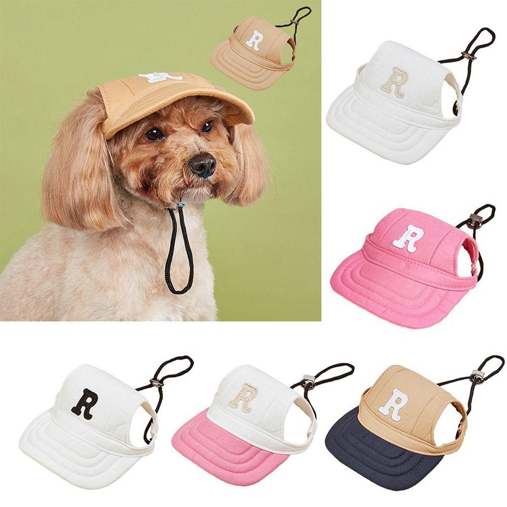 Washable Dog Sun Hat Lightweight Letter Cap NEW Dog Bonnet Cap Dog