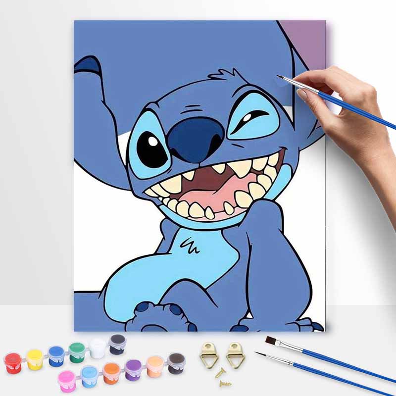 Disney Стич масляная живопись цифровая живопись набор для рисования ручная работа DIY painting украшение дома подарок