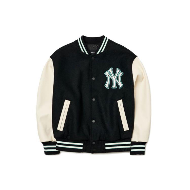 MLB Basic Logo New York Yankees Logo Patch Baseball Jersey Unisex jersey Black 3AJPB0121-50BKS