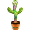 ®RisingFF [Improved Version, Adjustable Volume] Talking Cactus Toy, Repetitive Cactus Plush Toy