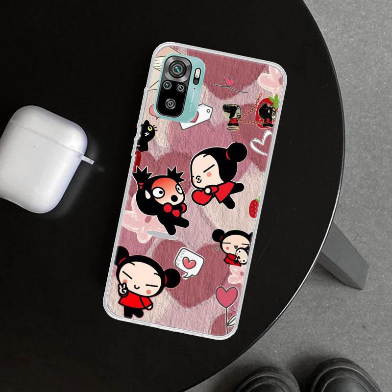 Cute Cartoon Pucca Garu Phone Case Cover for Xiaomi Redmi Note 15 14 13 12 11 Pro Plus 14S 12S 11S 11T 11E 10S 10 Customized Fun