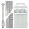 Pin Vise, Hand Drill, Craft Tool, Retractable, Interchangeable Drill Set (1 Pin Vise + 20 Drills)