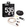 Shure SE535 Проводные Прозрачные Беспроводной Конвертер MMCX Профессиональные для Аудио Контента Музыкальной Работы Удаленно и Кабель 162 см Наушники, Звукоизолирующие